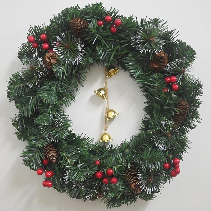 Gold Flowers Hanging Bells for Door Knob Decoration, Christmas Home Garden Decor Small Wind Chimes Jingle Bell on Rope