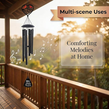 Memorial Gifts for Loss of Mom - Metal Cardinal Wind Chimes for Outside in Memory of Mother Patio Garden Yard Backyard Balcony Porch Indoor Outdoor Hanging Decor Bereavement Sympathy Gift