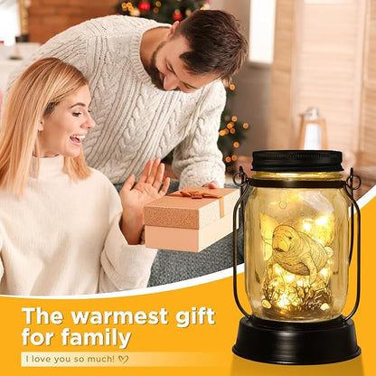 kyoryuger Manatee Gifts for Women/Men Manatee Lovers Solar Lantern Mom Birthday, Mothers Day, Sea Cow Solar Lantern Animal Lihts Garden Decoration Outside for Yard, Patio,Backyard,Porch, Torche