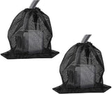 2 Pcs 11.8" x 15.4" Pond Pump Filter Bag - Pond Pump Cover with Drawstring Pond Mesh Pump Barrier Bags for Outdoor Water Ponds Filters, Water Filter Pump, Outdoor Ponds, Garden, Swimming Pool