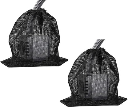 2 Pcs 11.8" x 15.4" Pond Pump Filter Bag - Pond Pump Cover with Drawstring Pond Mesh Pump Barrier Bags for Outdoor Water Ponds Filters, Water Filter Pump, Outdoor Ponds, Garden, Swimming Pool