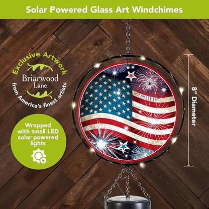 Briarwood Lane Stars and Stripes Illuminated Wind Chime