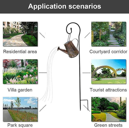 N\A Yevheniy Solar Butterfly Garden Light,Solar Watering Can Lights Outdoor Garden Ornaments Waterproof for Pathway Yard Lawn Patio Landscape Decor