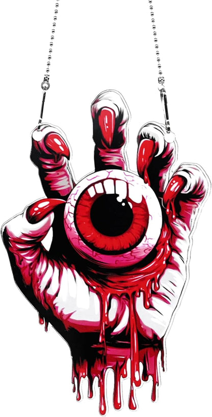 Halloween Eyeball Ornaments Colorful Window Hanging Decorations Home Wall Decor for Indoor Outdoor
