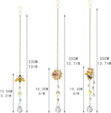 H&D HYALINE & DORA 3 Pack Sun Catcher Crystal Honeycomb Bee Ornaments Crystals Bumblebee Honeycomb with Glass Prisms Decor Garden Suncatcher Window Hanging Gifts for Women,Bee Lovers