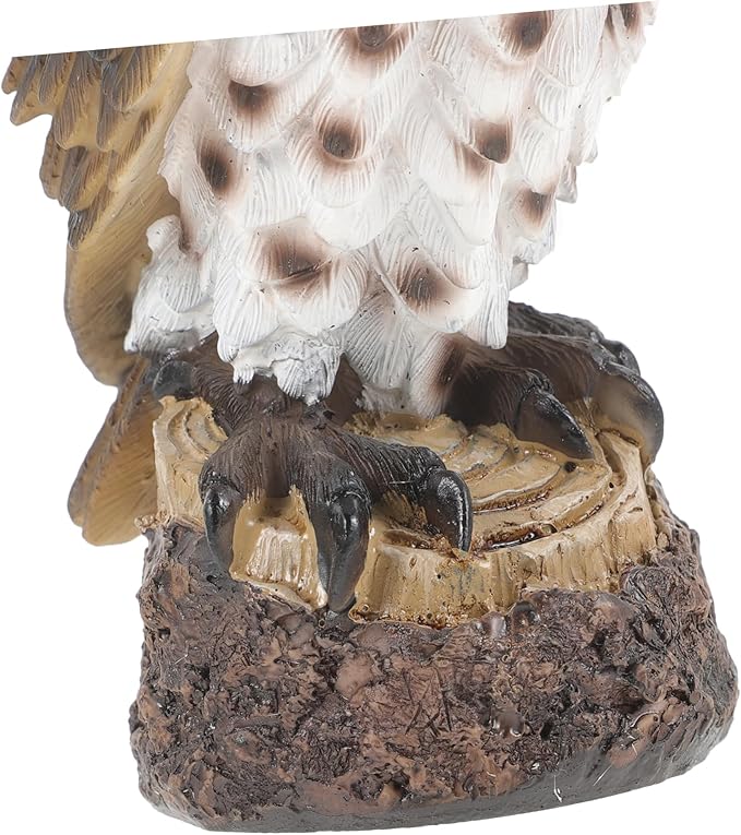 Resin Owl Garden Decor Outdoor Landscaping Sculpture for Courtyard Creative Animal Figurine Nature Theme for Garden Decoration