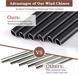 Soopau Sympathy Gifts for Loss of Son, Memorial Wind Chimes for Loss of Son, Grief Wind Chimes Son, Bereavement Condolence Funeral Gifts for Loss of Son, Windchimes in Memory of A Loved Son