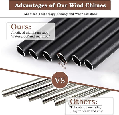 Soopau Sympathy Gifts for Loss of Loved One, 30" Metal Memorial Wind Chimes for Loss of Mom Dad, Windchimes in Memory of A Loved One, Bereavement Condolences Gift