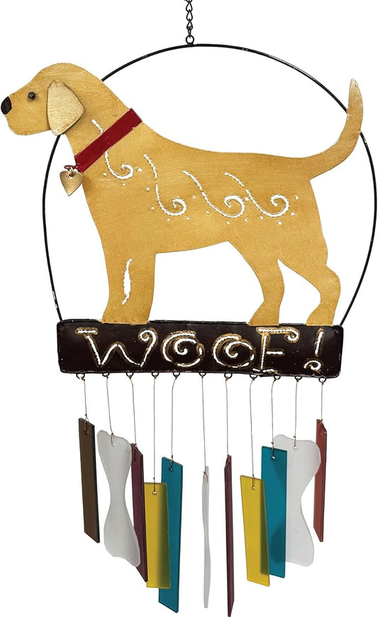 Blue HANDWORKS G445 Wind Chime, Yellow Lab