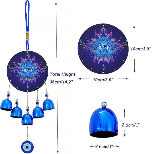 BWINKA Unique Wind Chimes for Outdoor Garden Home Hanging Decoration (EYE-SZE98)