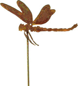 Dragonfly Garden Stake | Steel Construction with Real Rust Finish | Made in USA