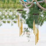 6 Pieces 28 Deep Tone Memorial Wind Chimes with 6 Aluminum Tubes Gold Aluminum Tubes Soothing Melody for Outdoor Garden Patio Home Farmhouse Decor