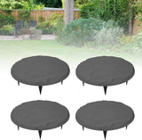 Yosoo 39.9cm Round Step Stones, 6 Ground Stakes, Decorative Landscaping Projects, Outdoor, Sidewalk, Garden Stepping Stones (Round)