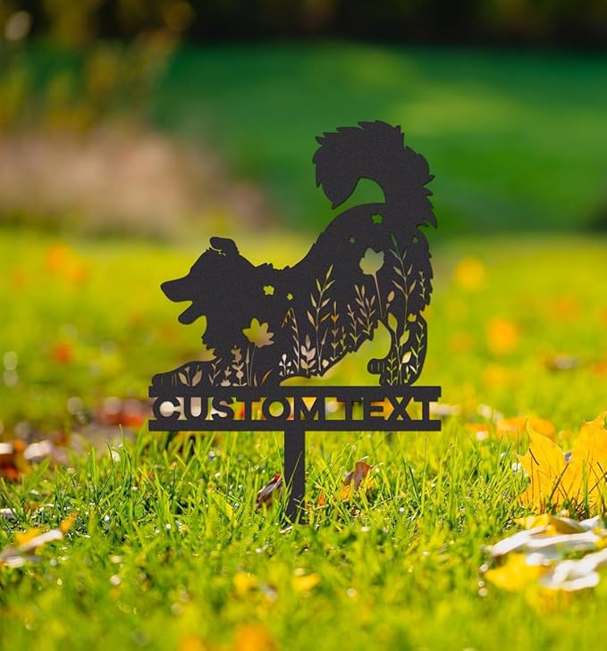 Border Collie Memorial Stake Sign,Pet Grave Markers Sign,Metal Sign With Stake,Pet Loss Gift,Sympathy Sign,Remembrance Stake,Border Collie Art,Border Collie Garden,Border Collie Stake