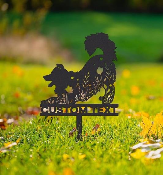 Border Collie Memorial Stake Sign,Pet Grave Markers Sign,Metal Sign With Stake,Pet Loss Gift,Sympathy Sign,Remembrance Stake,Border Collie Art,Border Collie Garden,Border Collie Stake