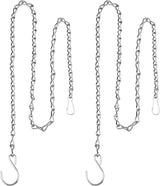 EBOOT 2 Pcs Hanging Chain for Bird Feeders, Planters, Lanterns and Ornaments (Silver,35 Inch)