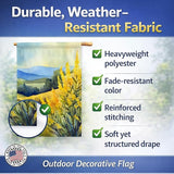Caroline's Treasures Kentucky Goldenrod in Watercolor House Flag Large Porch Sleeve Pole Decorative Outside Yard Banner Artwork Wall Hanging, Polyester, House Size, Multicolor