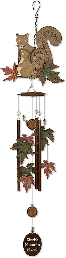 Sunset Vista Designs Babes Squirrel Wind Chime, 36"