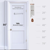 Woodstock Chimes Signature Collection, Woodstock Tree of Life Chime, 37'', Silver Wind Chimes for Outdoor, Patio, Home or Garden Decor (TOLB)