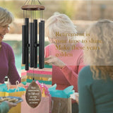 ASTARIN Personalized Happy Retirement Gift, Custom Name Retirement Wind Chimes for Women Men, 35" Large Deep Tone Wind Chime Retire Gifts for Teacher Co-Workers Boss(Produced in USA)