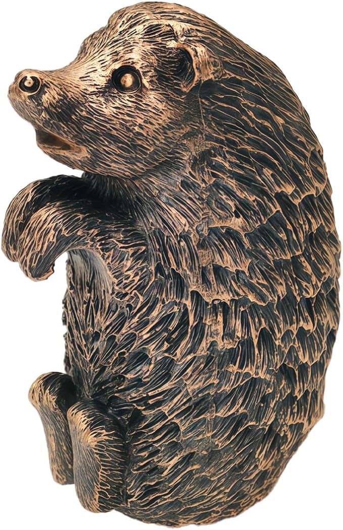 Hedgehog Plant Pot Hanger Garden Statues Resin Hedgehog Flower Pot Hugger Pot Plant Decoration Plant Decorative Figurines for Fairy Garden Fence Yard Patio Outdoor Indoor Hanging Ornaments