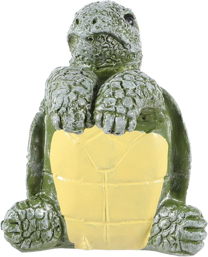 Tortoise Figure Plant Pot Hanger, Cute Climbing Tortoise Flower Pot Hugger Figurines Resin Hanging Turtle Statue Planter Pots Decorations for Home Garden Fence Balcony Patio Lawn Yard Ornaments(Green)