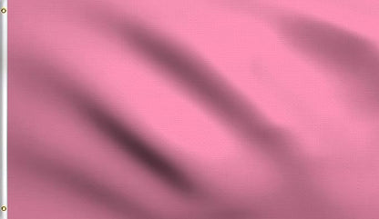 DMSE Solid Pink Flag, 3x5 Flag, UV Resistant, Fade Resistant Material with Metal Grommets (3ft x 5ft), (Nylon), (Pink)
