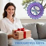 Wazzio Dragonfly Wind Spinners Outdoor, Dragonfly Gifts for Women Wife Mom Grandma, Hanging Wind Sculptures Spinners, 12 inch Outdoor Indoor Hanging Ornament for Christmas