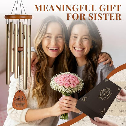 Sister Gifts for Christmas,Nana 32" Wind Chimes for Grandma Birthday Gift, Bereavement Gifts, Windchimes in Memory of Nana