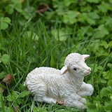2 Pcs Sheep Panda Fairy Garden Kits Figurines for Miniatures Ornaments Fairies Gardens House Terrarium Kit Dollhouse Supplies DIY Outdoor Decorations Moss Micro Landscaping Decor