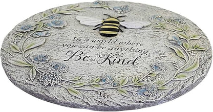 Roman Giftware Inc., Garden Collection, 11.75" D BEE Stepping Stone,Religious, Inspirational, Durable (1x11x11)