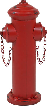 Sunnydaze Fire Hydrant for Dogs to Pee on - Dog Fire Hydrant Pee Post for Potty Training- Red Powder-Coated Paint Finish - 14 in