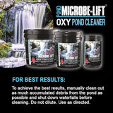MICROBE-LIFT OPCMD Oxy Pond Cleaner Treatment for Ponds, Fountains, and Water Gardens, Deep Cleans Light to Heavy Debris on Rocks, Waterfalls, and Planters, 8 Pounds