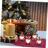 Milisten 4pcs Resin Gnome Garden Statues Weather-Resistant Outdoor Decor for Christmas Joyful Holiday Figurines for Lawn and Garden Decorations for Festive Celebrations
