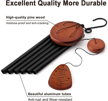 SteadStyle Memorial Gifts for Loss of Daughter, Memorial Wind Chimes, in Memory of Loved One, Bereavement Gifts, Sympathy Gift for Loss of Daughter, Home Decor Outdoor Garden Patio