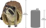 Design Toscano Bandit the Raccoon Indoor/Outdoor Garden Animal Statue, 10 Inch Long, Cast Stone Resin, Full Color Finish