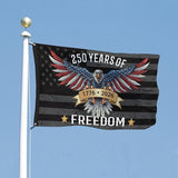250 Years America Flag – 3x5 FT US 250th Anniversary Flags 1776-2026 Merchandise Banner – 250 Anniversary USA Flag with Grommets – Outdoor Patriotic Yard Décor
