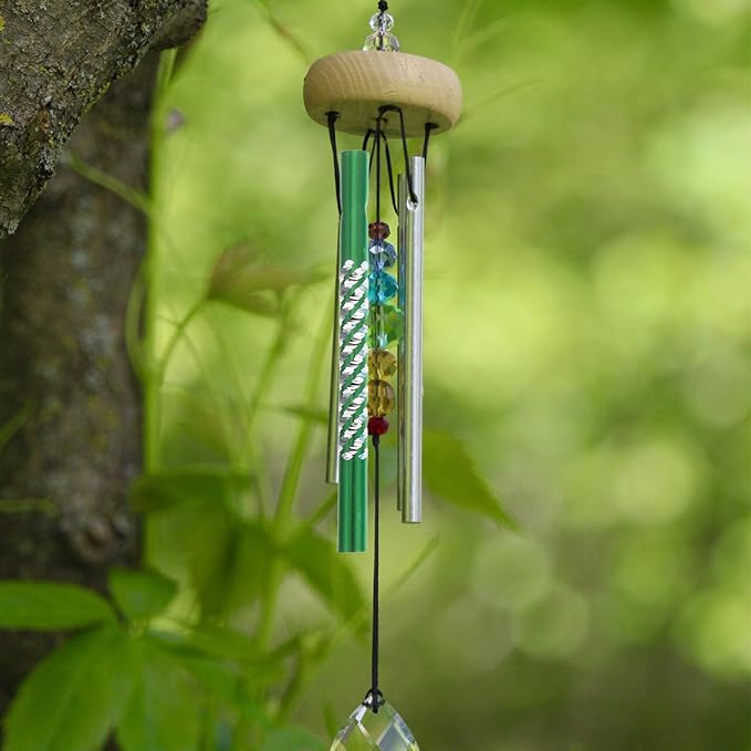 NUOBESTY 80Pcs Wind Chime Tubes for DIY Crafts, Colorful Metal Windchime Pipe Replacement Parts Kit, Mini Hanging Ornament Maker for Kids Home Garden Outdoor Decor (8 Colors)