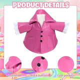 Raincoat Goose Outfits Spring Porch Goose Outfit Summer Yard Clothes for 23" Lawn Outdoor Garden Yard Patio Geese Statue Spring Summer Decor (Pink)