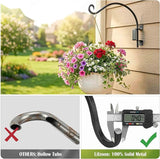 Lifyzoon Swivel Bird Feeder Hanger Hook: 16-Inch Swivel Hanging Plant Bracket, 60lbs Weight Capacity - Outdoor Wall Hooks for Bird Feeder, Wind Chimes, Heavy Plants