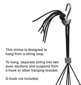 Woodstock Chimes Signature Collection, Bells of Paradise, Black 32"", Decor Designs Wind Chimes for Outdoor, Patio, Home or Garden Décor (BPMK)