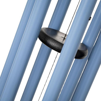 Woodstock Chimes Bells of Paradise Medium 32" Pigeon Blue Outdoor Memorial Gift, Wind Chimes for Backyard, Porch, Garden Patio Decor, Deep Tone Windchime BPMDNM