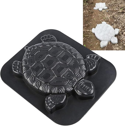 Turtle Concrete Stepping Stone Mold, Cement Step Mold, Concrete Stepping Stone Molds Reusable, Turtle Molds for Garden Rock Walkway