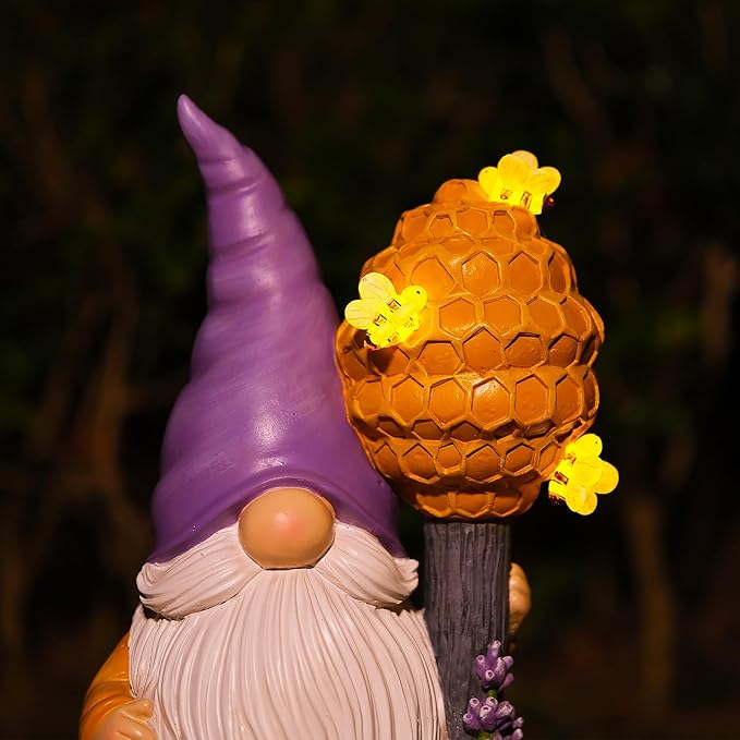 Zayton Garden Outdoor Statues Gnomes Statues Yard Resin Decoration Gift Handmade Housewarming Gift for Patio Yard Lawn Waterproof Cracking