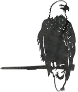 METALBIRD - Bald Eagle - Outdoor Tree Ornaments in Corten Steel - Metal Art Proudly Made in The USA