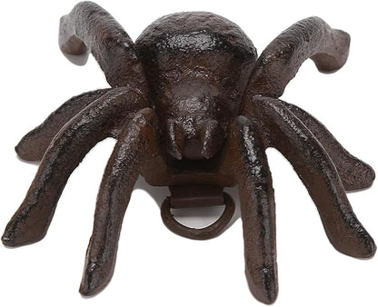 BRASSTAR Cast Iron Spider Statue Delicate Modelling Interior and Exterior Decoration Suitable for Placing Study Garden Lawn Balcony TQGJPT471