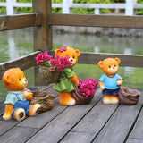 Garden Ornaments Outdoor Sculpture Garden Ornament Resin Miniature Simulation Animal Cute Garden Courtyard Outdoor Decoration Garden Ornaments