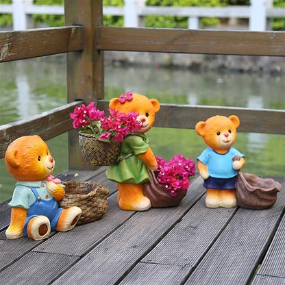 Garden Ornaments Outdoor Sculpture Garden Ornament Resin Miniature Simulation Animal Cute Garden Courtyard Outdoor Decoration Garden Ornaments