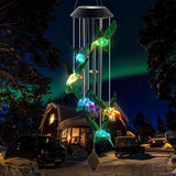 Hummingbird Solar Wind Chimes Outdoor, Father Gift, Birthday Gifts for Mother,Husband,Stepdad,Women,Grandma,Daughter,Aunt,Friend,Wife,Sister. dad and mom Gardening Gifts, Yard Decor