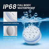 LOFTEK Submersible LED Lights with Remote, 13 LED Pool Lights for Inground Above Ground Pool, IP68 Waterproof 16 Color Changing Underwater Light for Ponds, Hot Tub, Bath, Battery Operated (2 Packs)